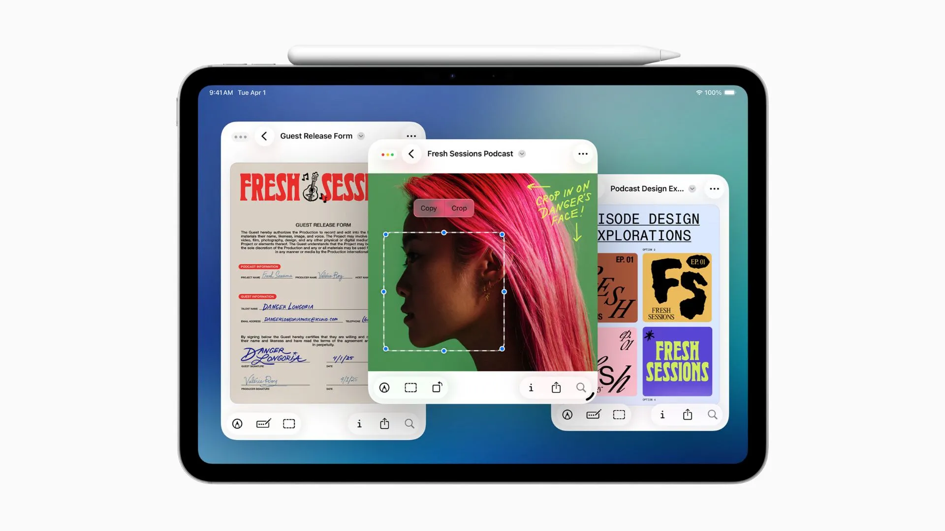Ảnh chụp màn hình ứng dụng Xem trước trong iPadOS 26