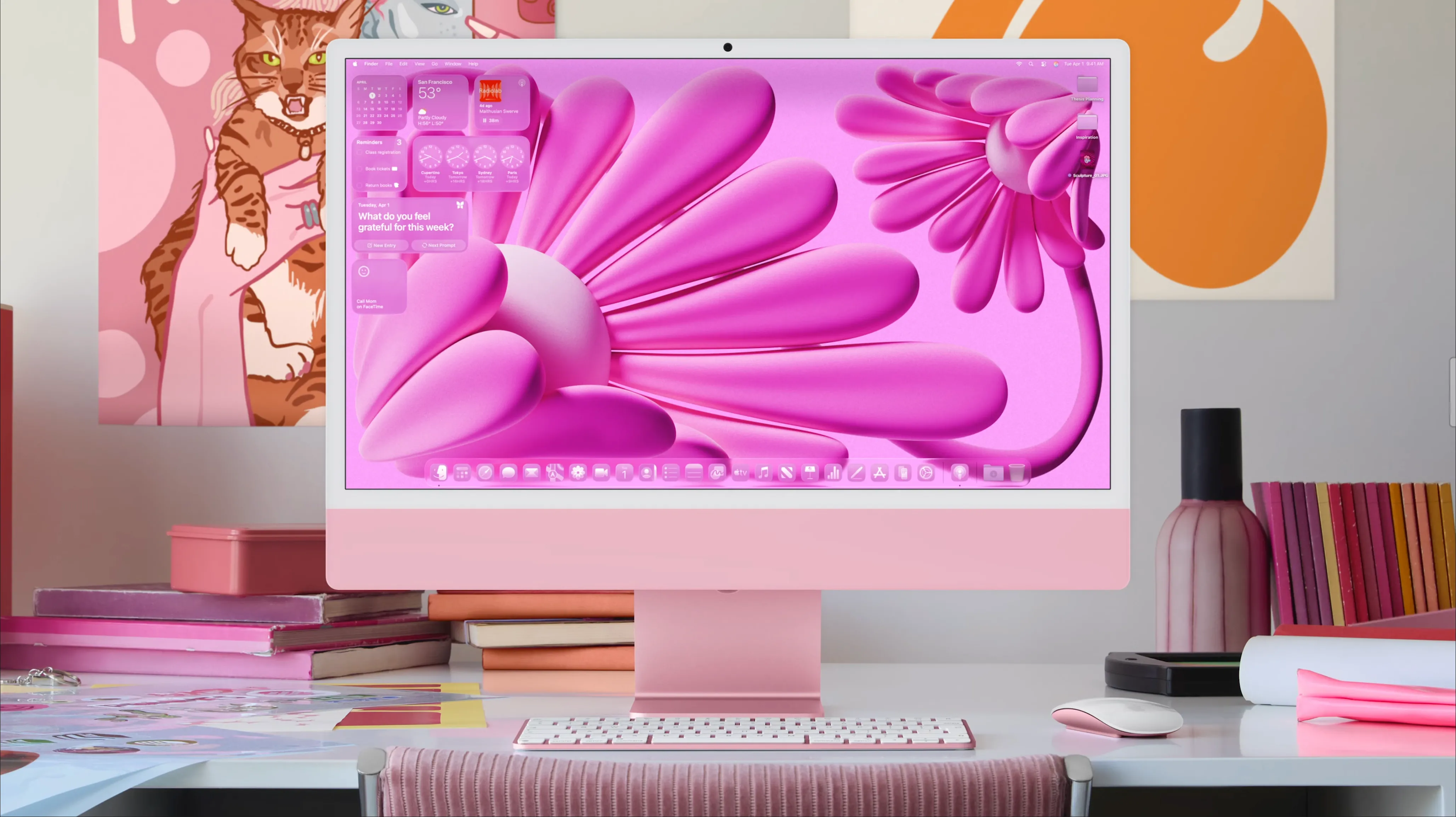 Giao diện macOS 26 Tahoe với khả năng tùy chỉnh theme và biểu tượng theo màu sắc