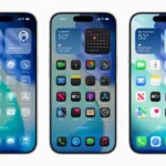 Hình ảnh minh họa giao diện mới 'Liquid Glass' trên iOS 26 của Apple
