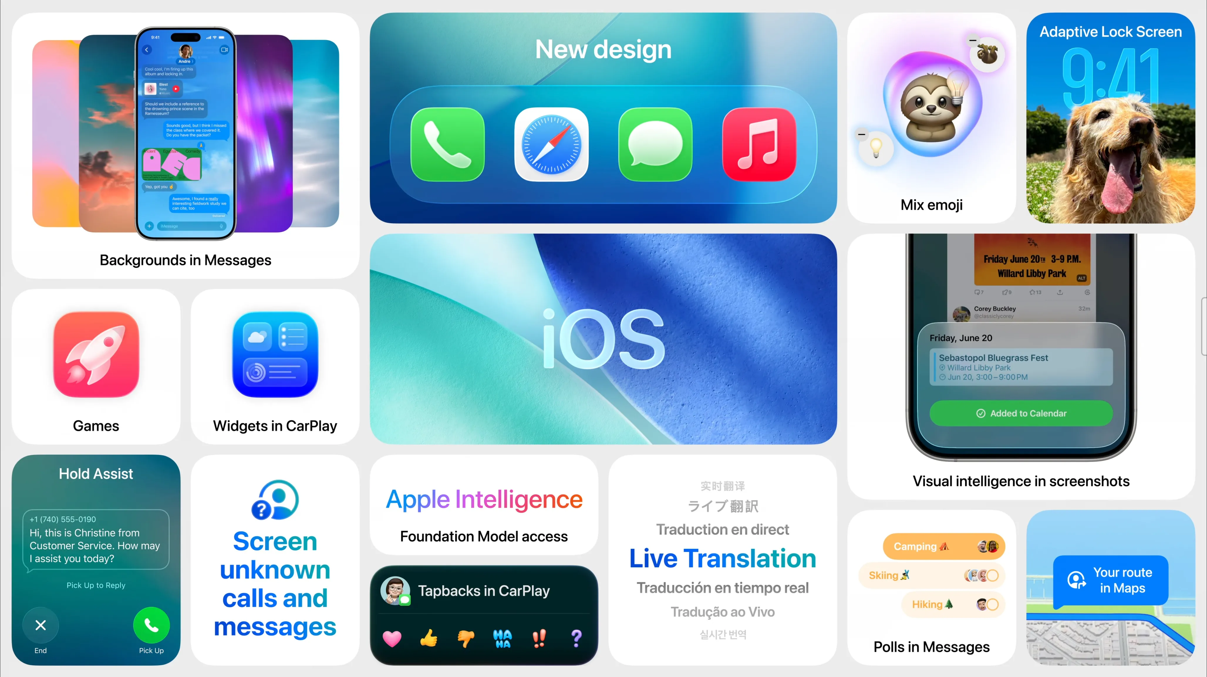 Hình ảnh tổng quan về iOS 26