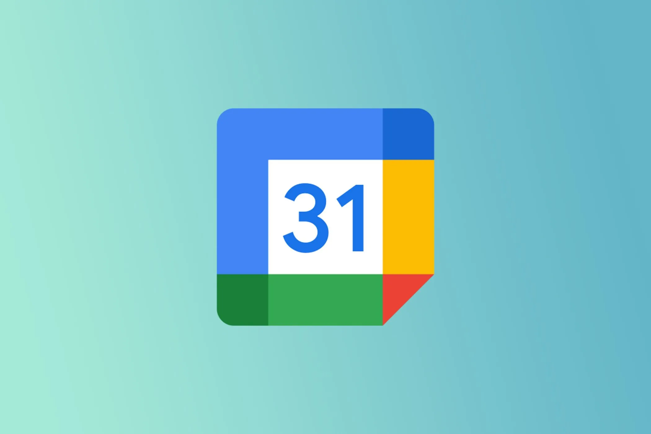 Logo Google Calendar với hiệu ứng chuyển màu trên nền màu gradient, thể hiện sự tươi mới của Material Design 3 Expressive