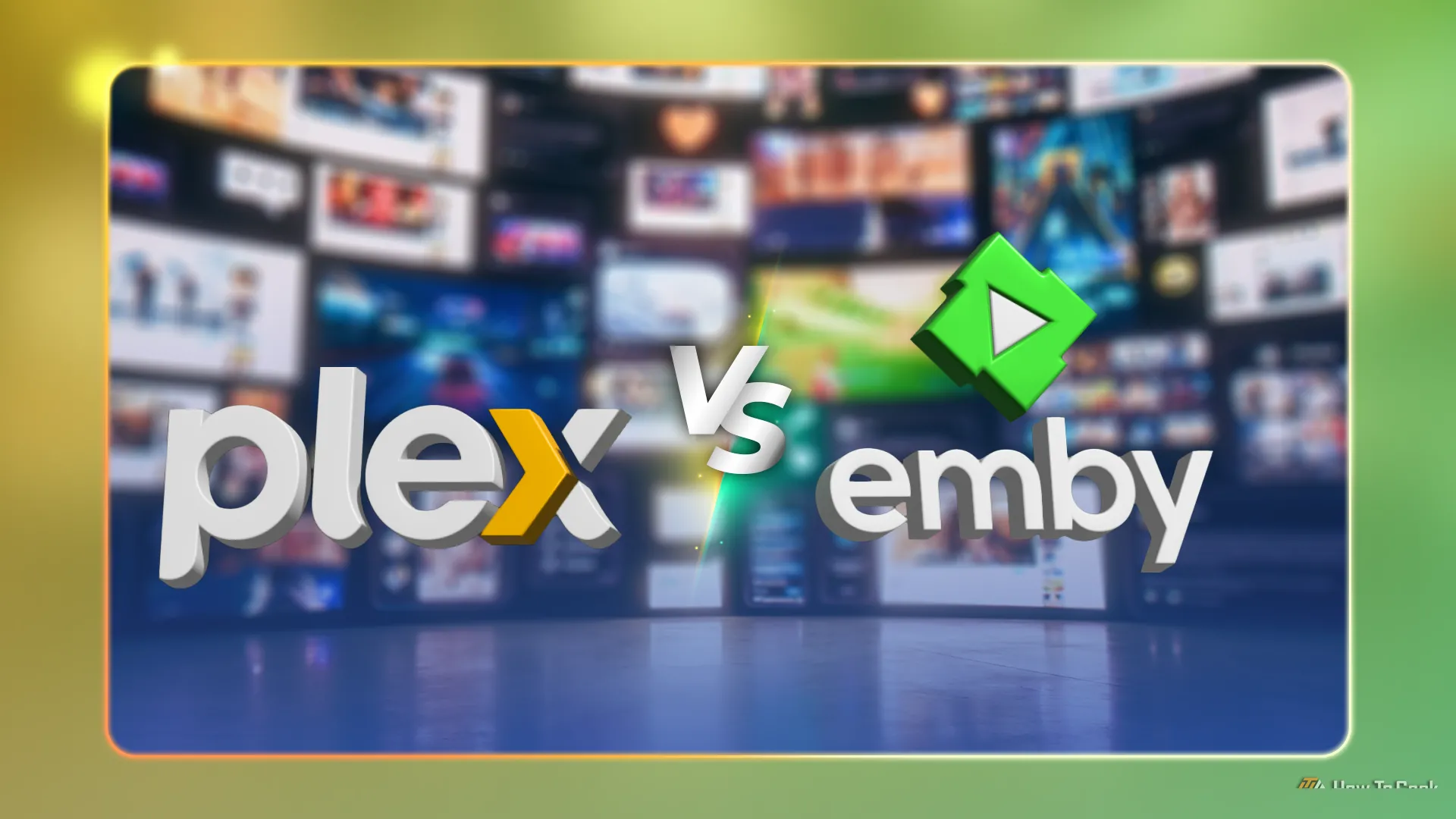 Logo Plex và Emby đặt cạnh nhau, đại diện cho các phần mềm máy chủ đa phương tiện phổ biến có thể tự host (self-hosting).