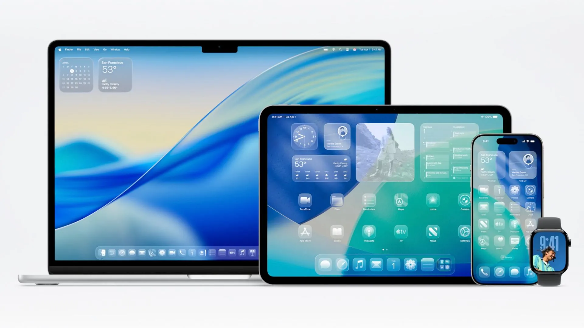 MacBook hiển thị hệ điều hành macOS 26 Tahoe mới