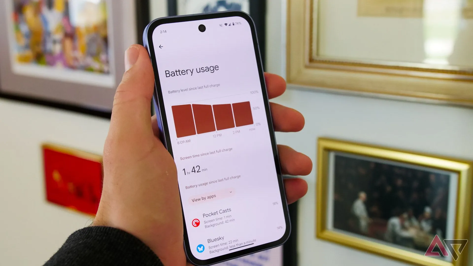 Màn hình cài đặt pin cho thấy tính năng hỗ trợ sức khỏe pin trên Google Pixel.