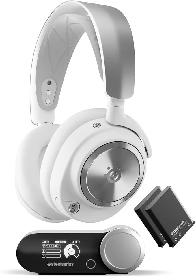 Tai nghe SteelSeries Arctis Nova Pro Wireless Gaming màu đen.
