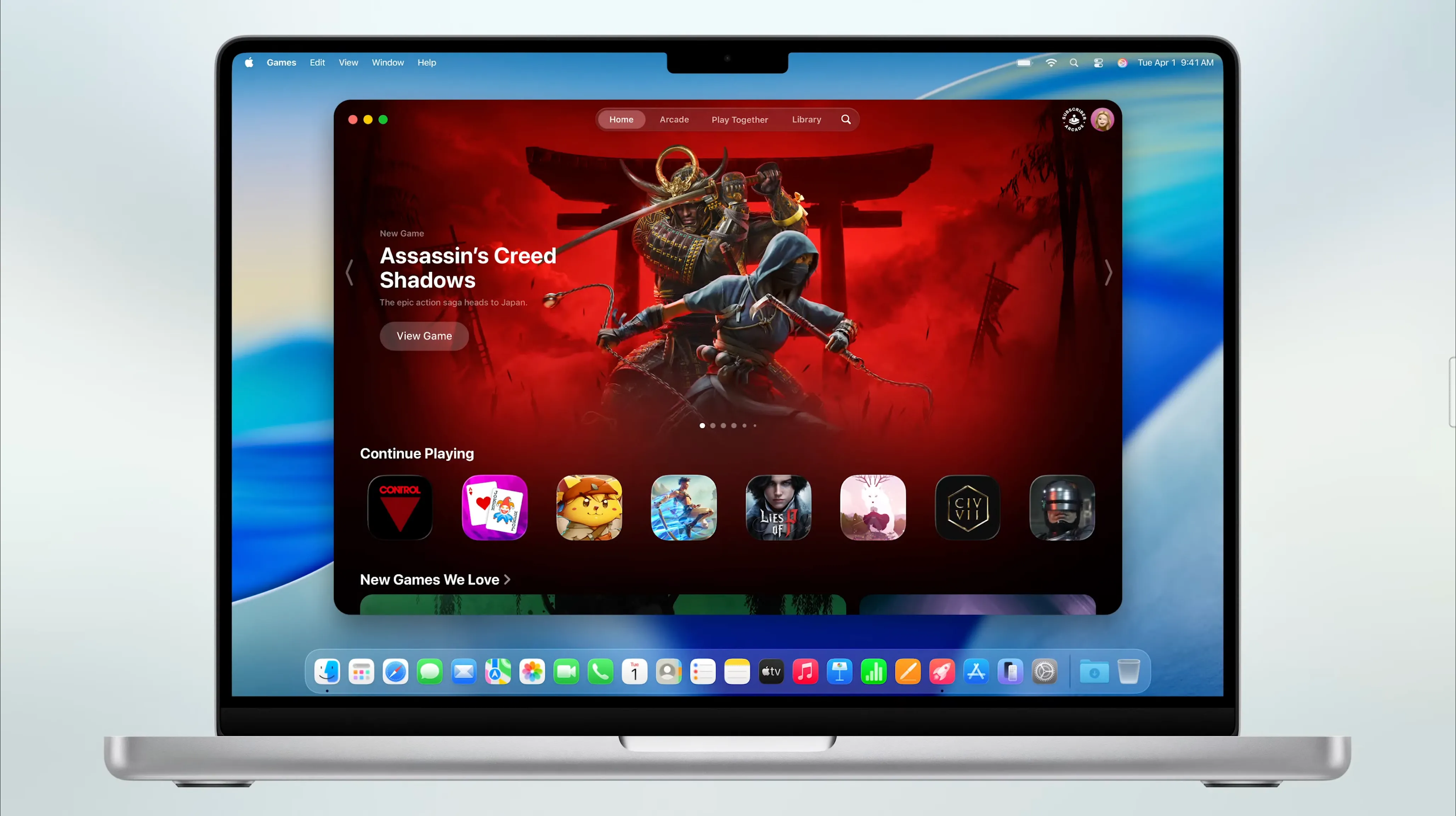 Ứng dụng Games mới trên macOS 26 Tahoe tập trung mọi trò chơi tại một nơi