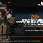 Biểu đồ số lượng nhà phát triển và phân phối cheat Call of Duty bị Activision đóng cửa từ khi Black Ops 6 ra mắt