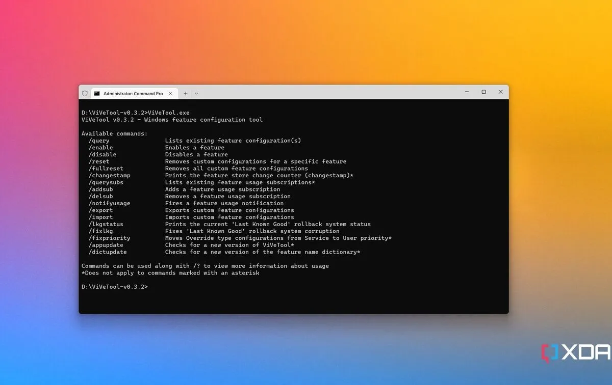 Biểu tượng công cụ ViveTool dùng để kích hoạt tính năng ẩn trên Windows 11