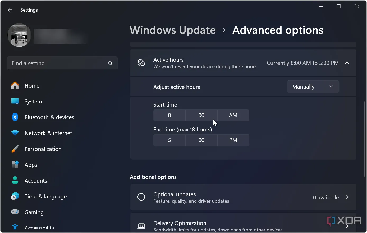 Cách thiết lập Giờ hoạt động trên Windows 11 để quản lý Windows Update