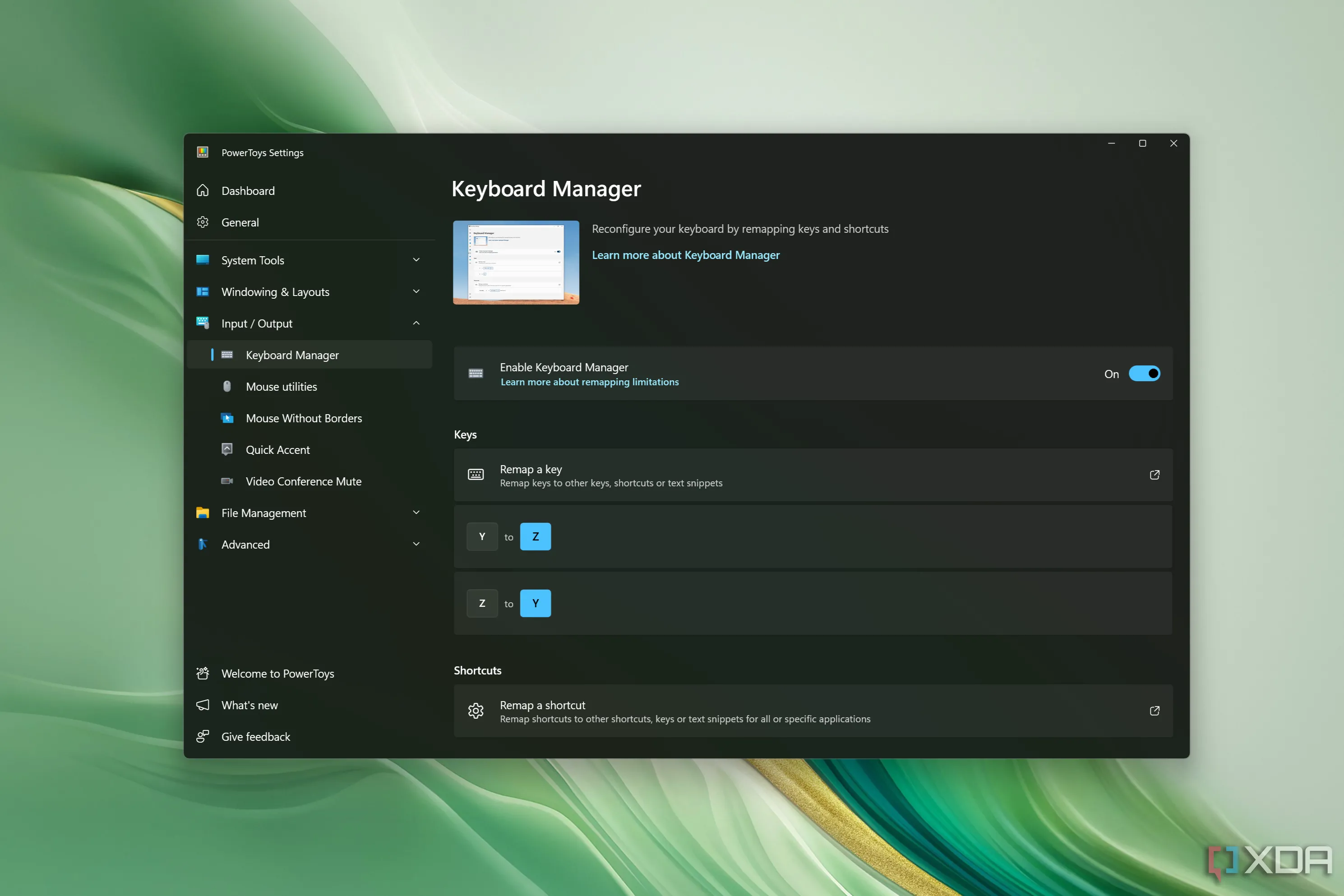 Cài đặt Keyboard Manager trong PowerToys giúp người dùng Windows tùy chỉnh lại các phím và phím tắt trên bàn phím