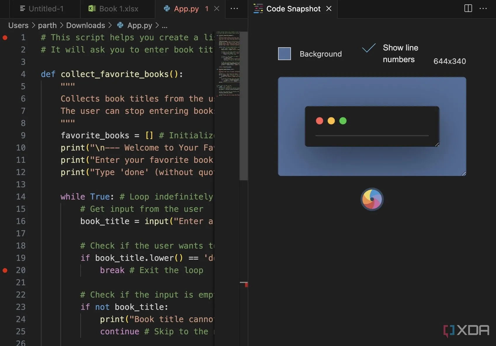 Chụp ảnh đoạn mã nguồn chuyên nghiệp với công cụ Code Snapshot ngay trong môi trường Visual Studio Code