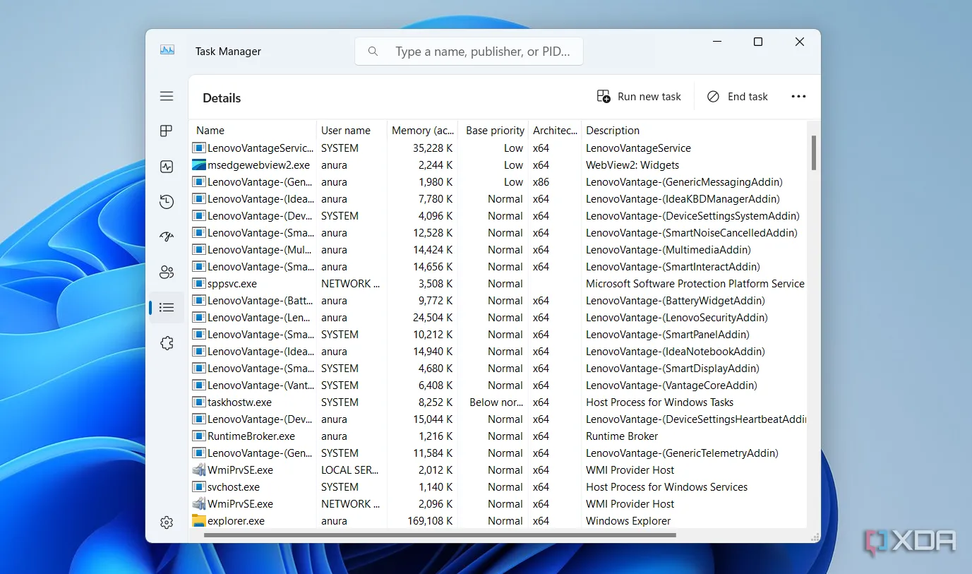 Cột Base Priority trong Task Manager