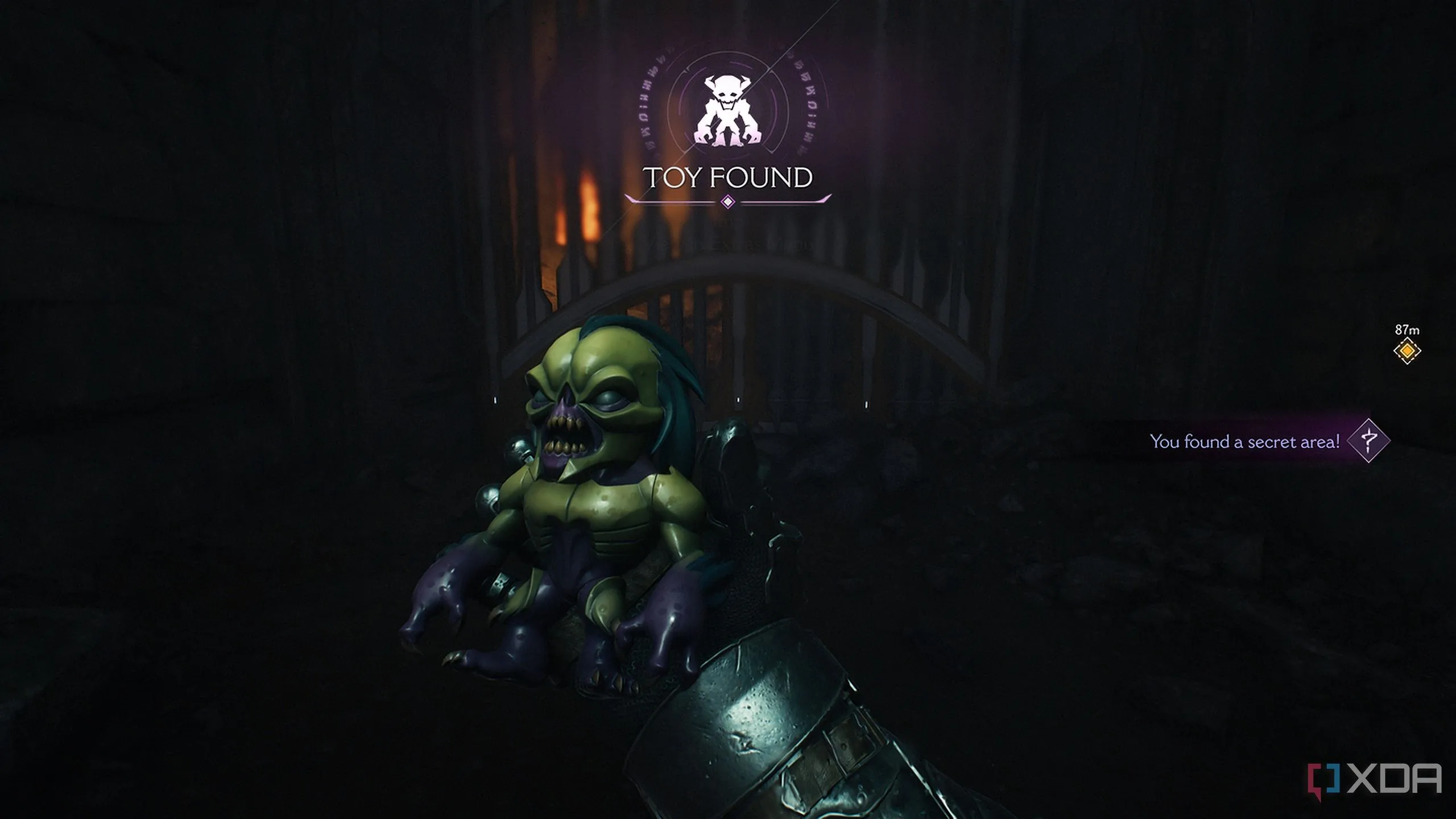Đồ chơi Imp collectible được tìm thấy trong khu vực bí mật tại Làng Khalim, Doom The Dark Ages.