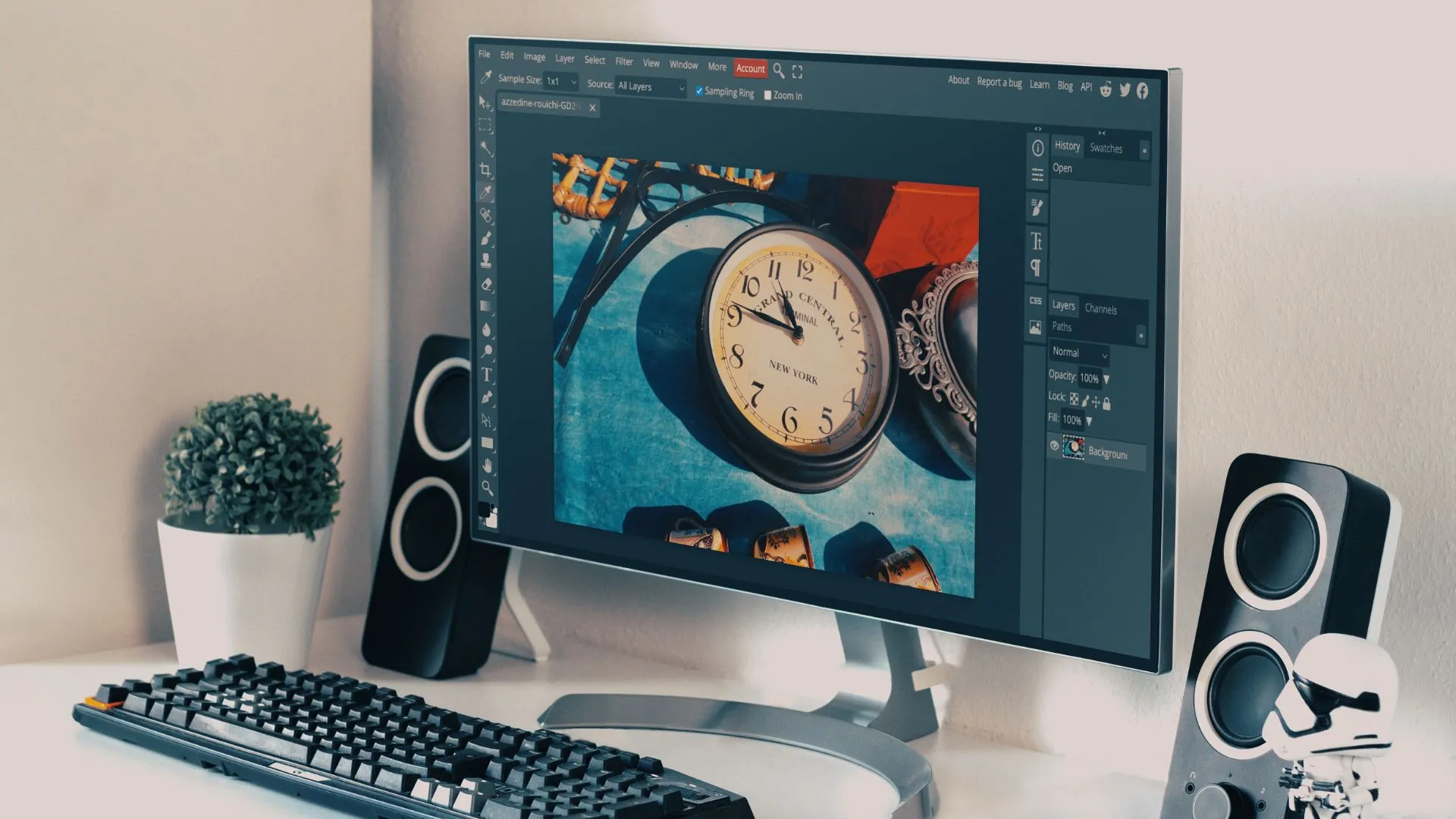 Giao diện các công cụ chỉnh sửa ảnh cạnh tranh với Lightroom và Photoshop