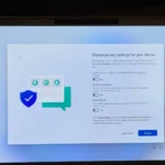 Giao diện cài đặt quyền riêng tư trên Windows 11.
