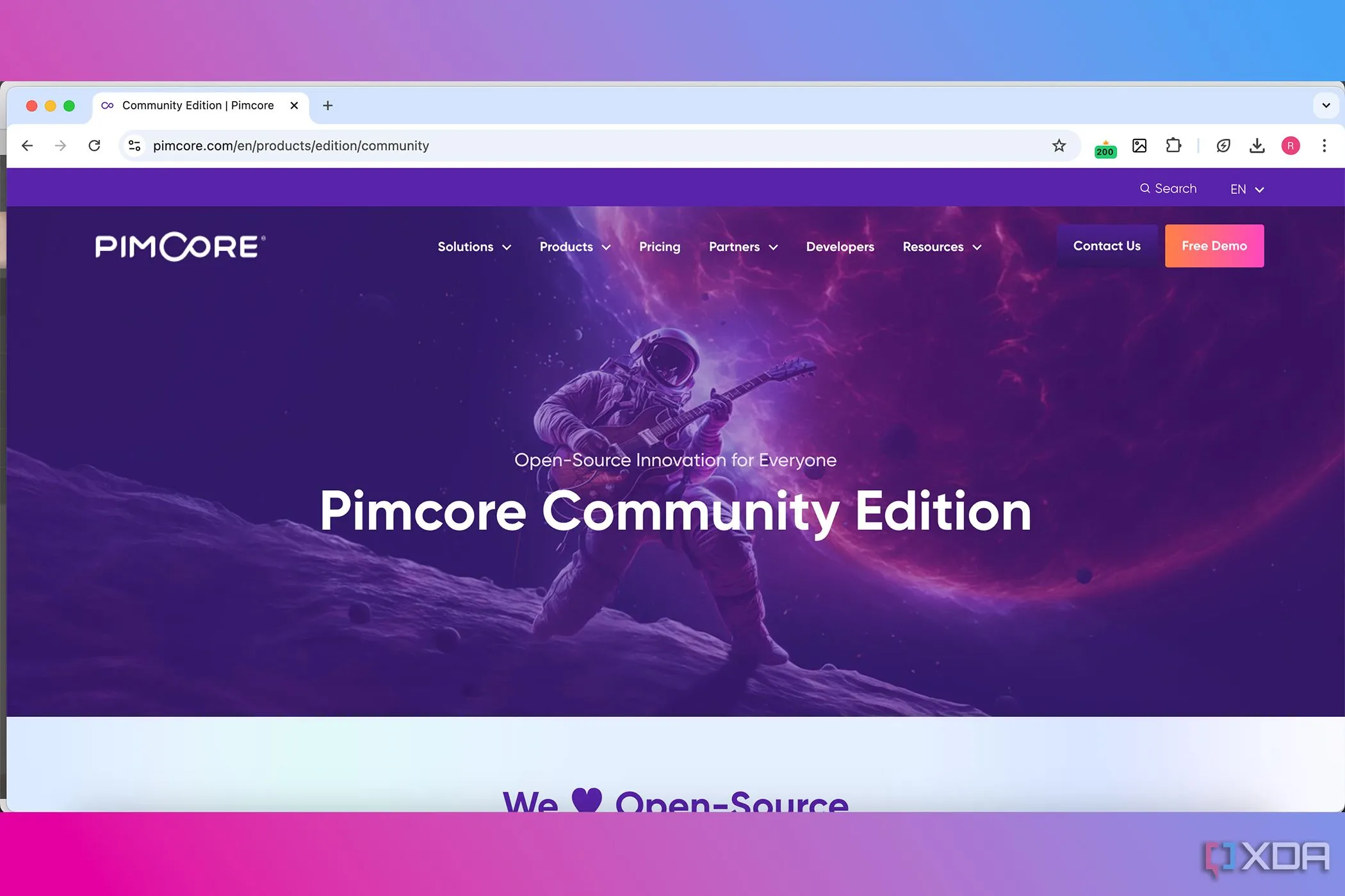 Giao diện Pimcore phiên bản cộng đồng, một nền tảng quản lý tài sản kỹ thuật số (DAM) chuyên nghiệp