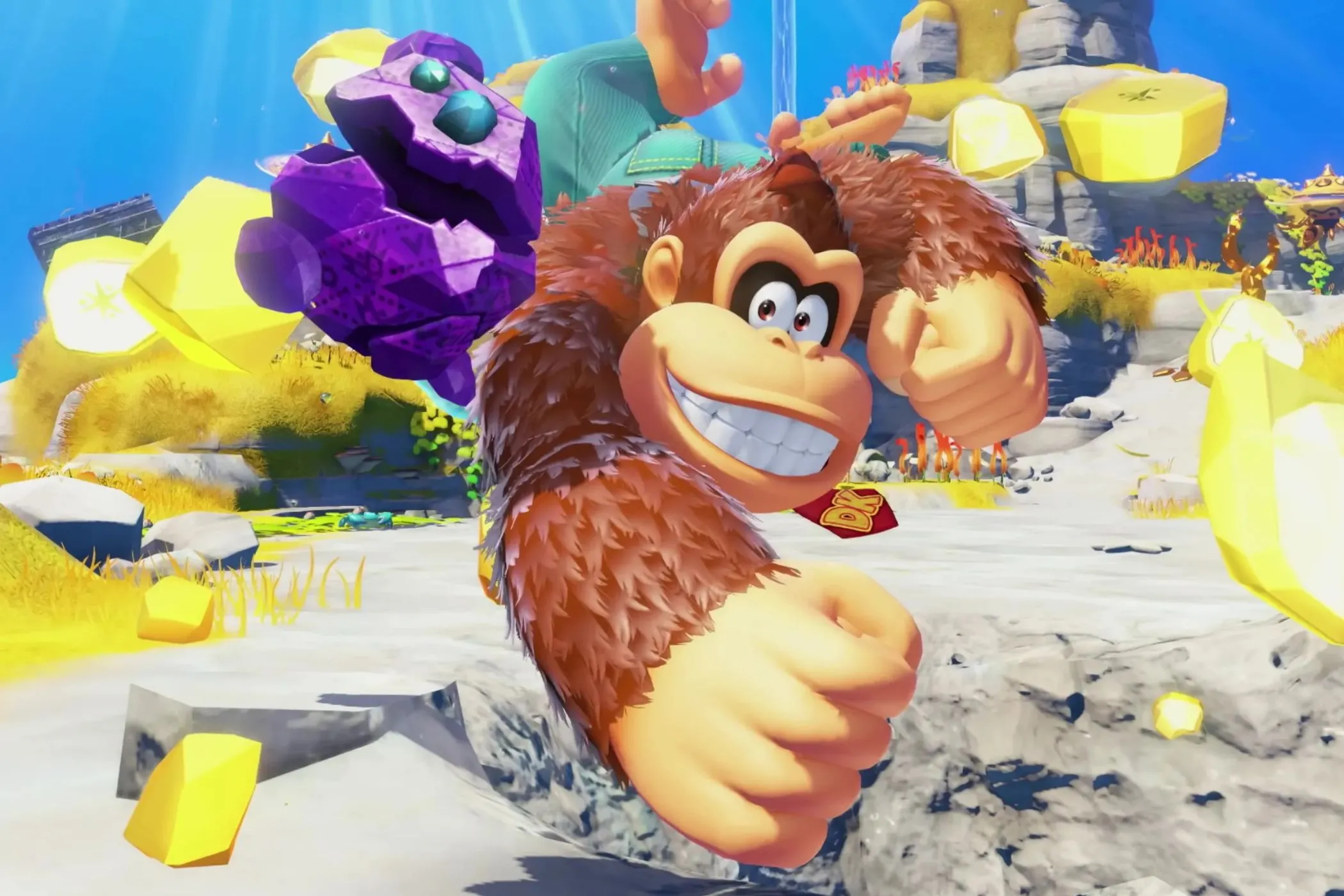 Hình ảnh gameplay Donkey Kong Bananza trên Nintendo Switch 2, minh họa game được yêu thích bất chấp giới hạn hiệu suất