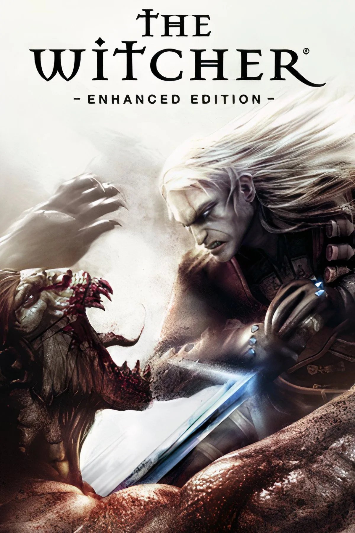 Hình ảnh Geralt of Rivia trong game The Witcher, phiên bản đầu tiên độc quyền PC