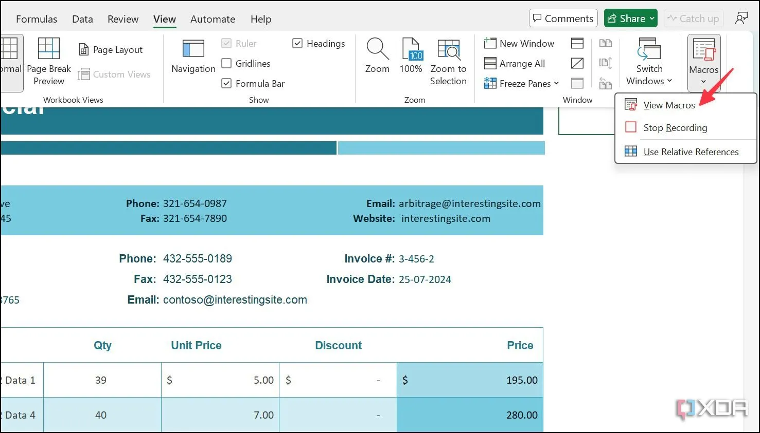 Minh họa cách sử dụng Macro trong Excel để tự động hóa các tác vụ lặp lại, tăng năng suất làm việc