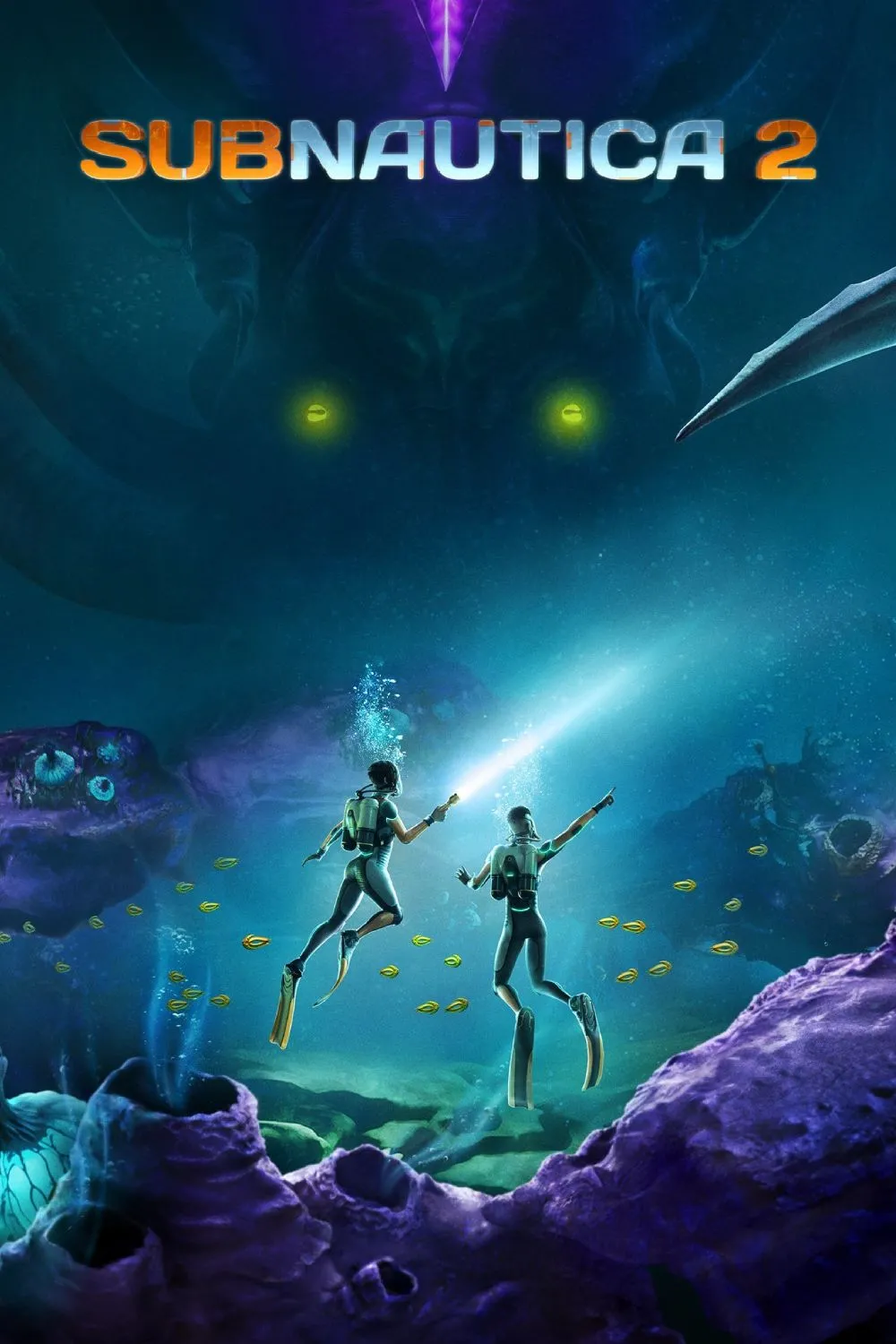 Người chơi lặn sâu khám phá trong Subnautica 2, cho thấy yếu tố phiêu lưu và sinh tồn dưới lòng đại dương