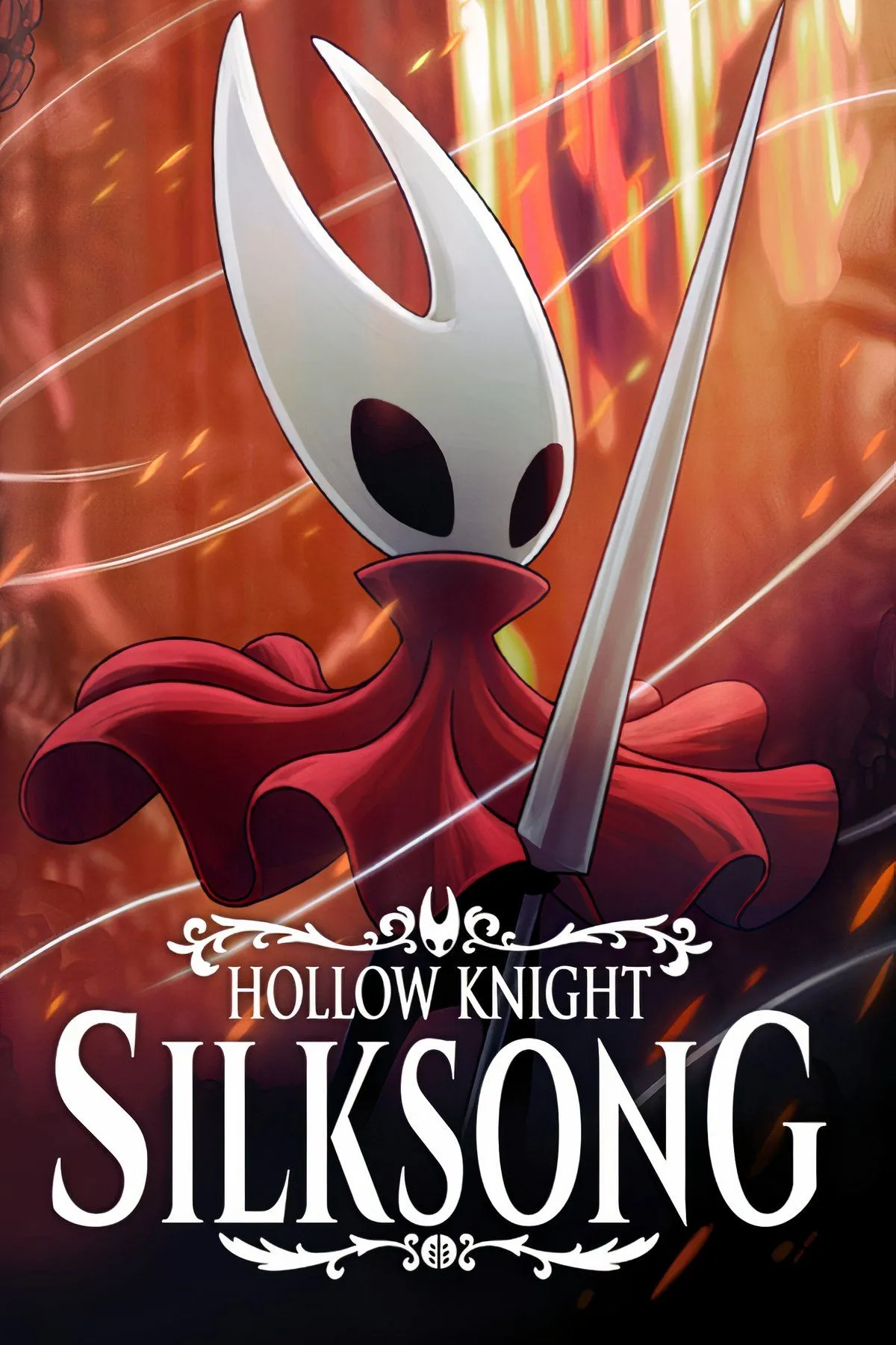 Nhân vật Hornet trong Hollow Knight Silksong chuẩn bị tấn công, thể hiện phong cách Metroidvania đẹp mắt