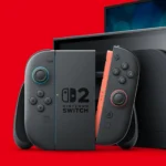 Nintendo Switch 2 đặt trong dock cùng tay cầm Joy-Con và grip, biểu tượng của thế hệ console mới sắp ra mắt