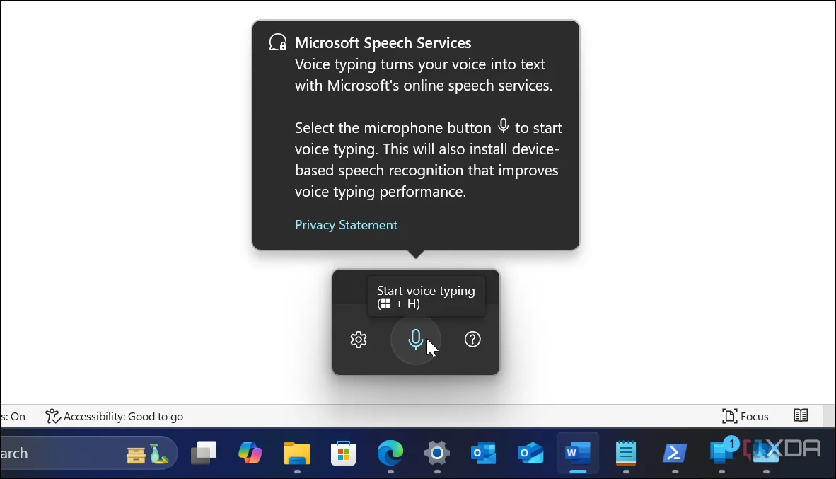 Tính năng đọc chính tả bằng giọng nói trong Windows 11 và Microsoft Word
