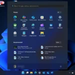 Vị trí menu Start Windows 11 ở trung tâm
