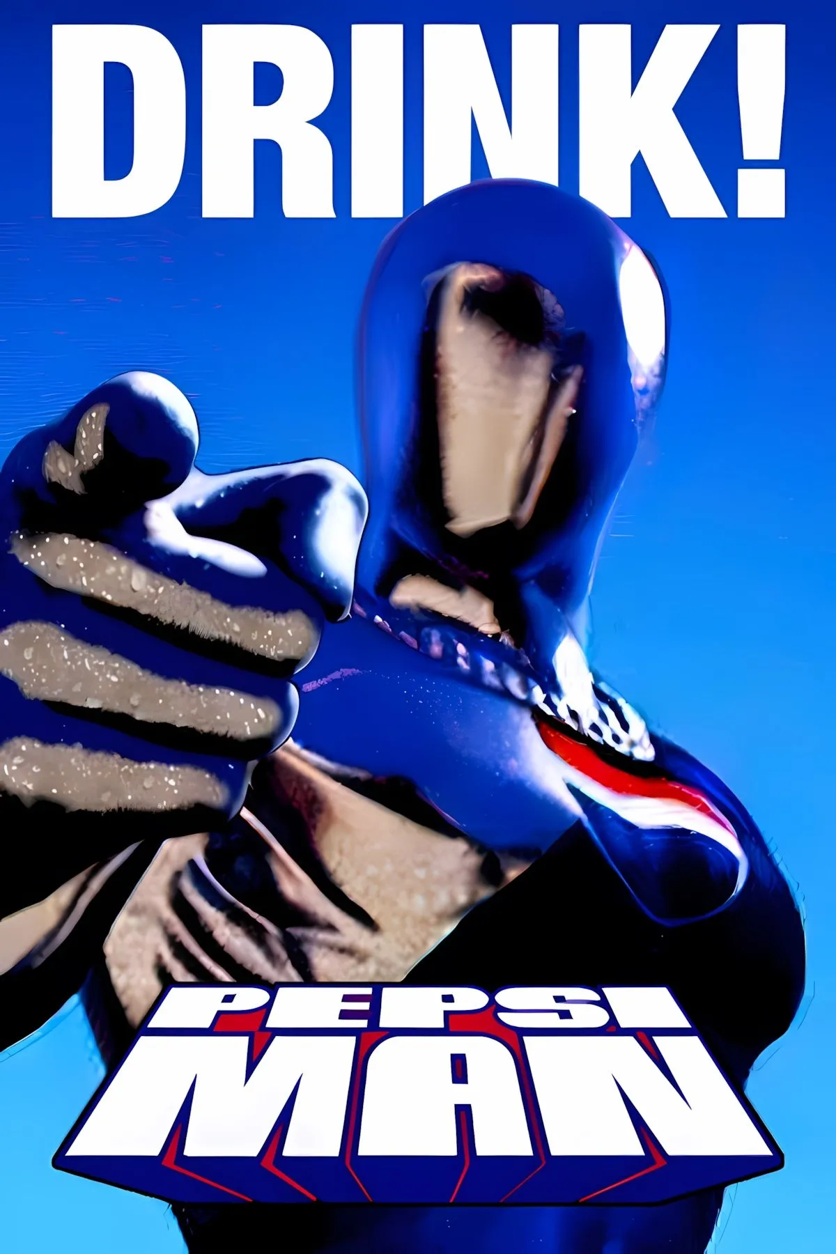 Ảnh bìa game Pepsiman, nhân vật mascot của Pepsi