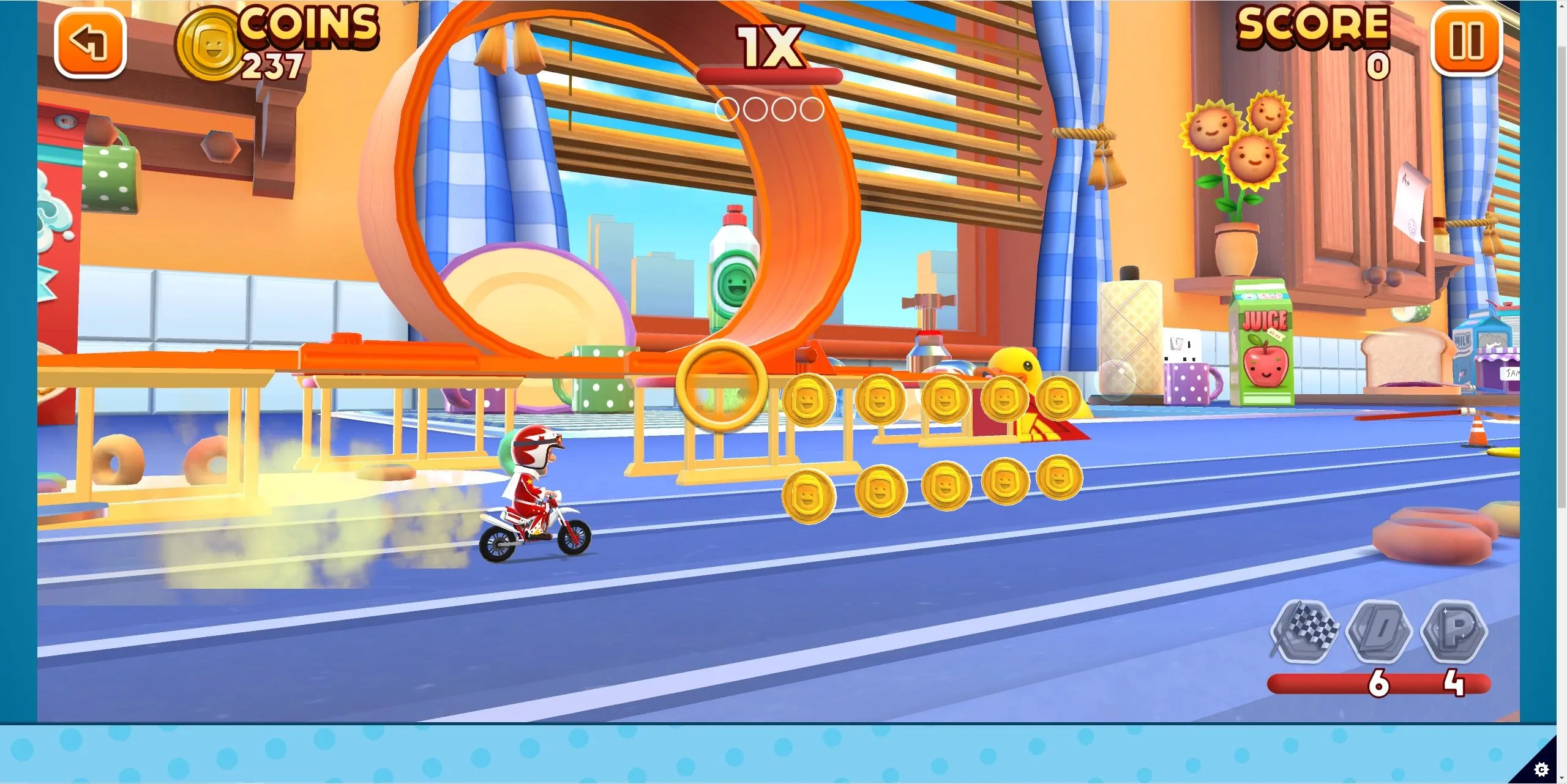 Ảnh chơi game Joe Danger Infinity trên trình duyệt web