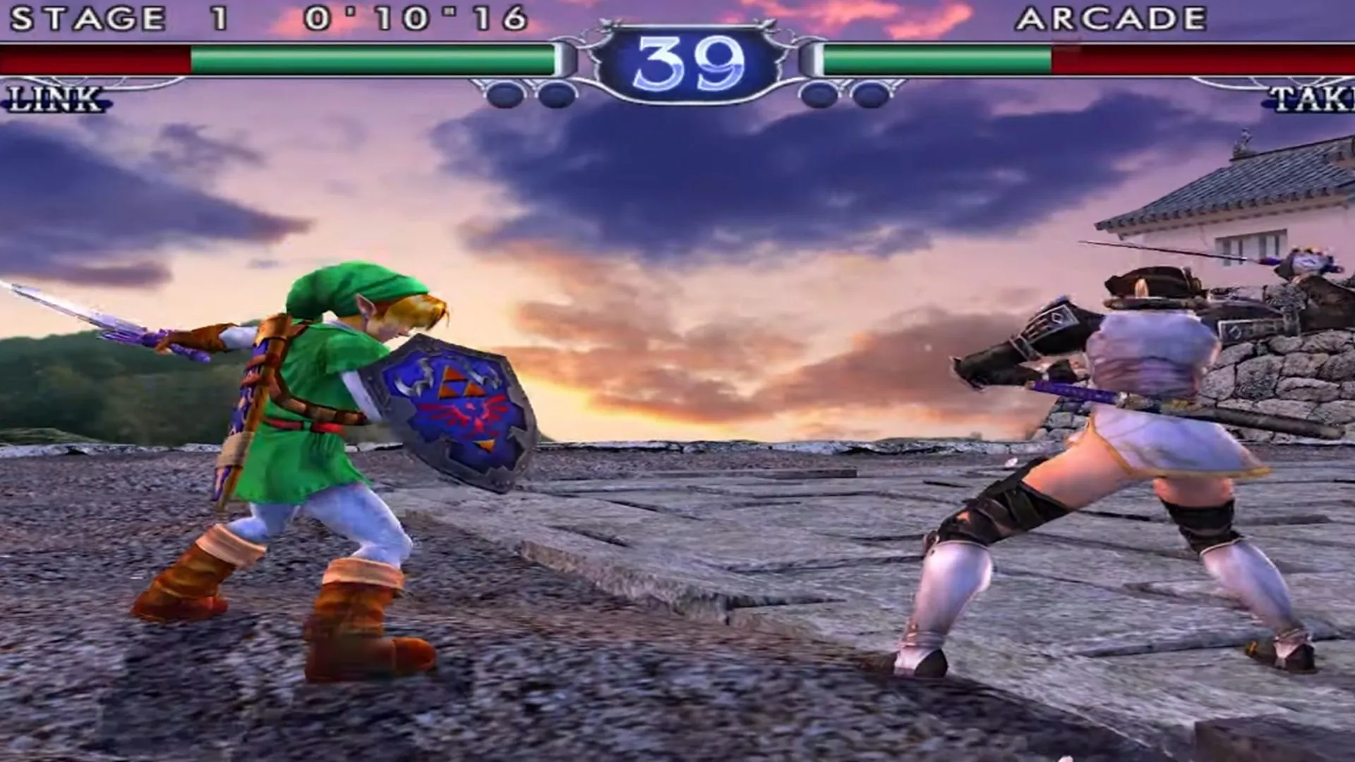 Ảnh chụp màn hình game Soulcalibur 2, minh họa trải nghiệm chơi game đối kháng cổ điển trên nền tảng Nintendo Switch 2 cần được cải thiện online