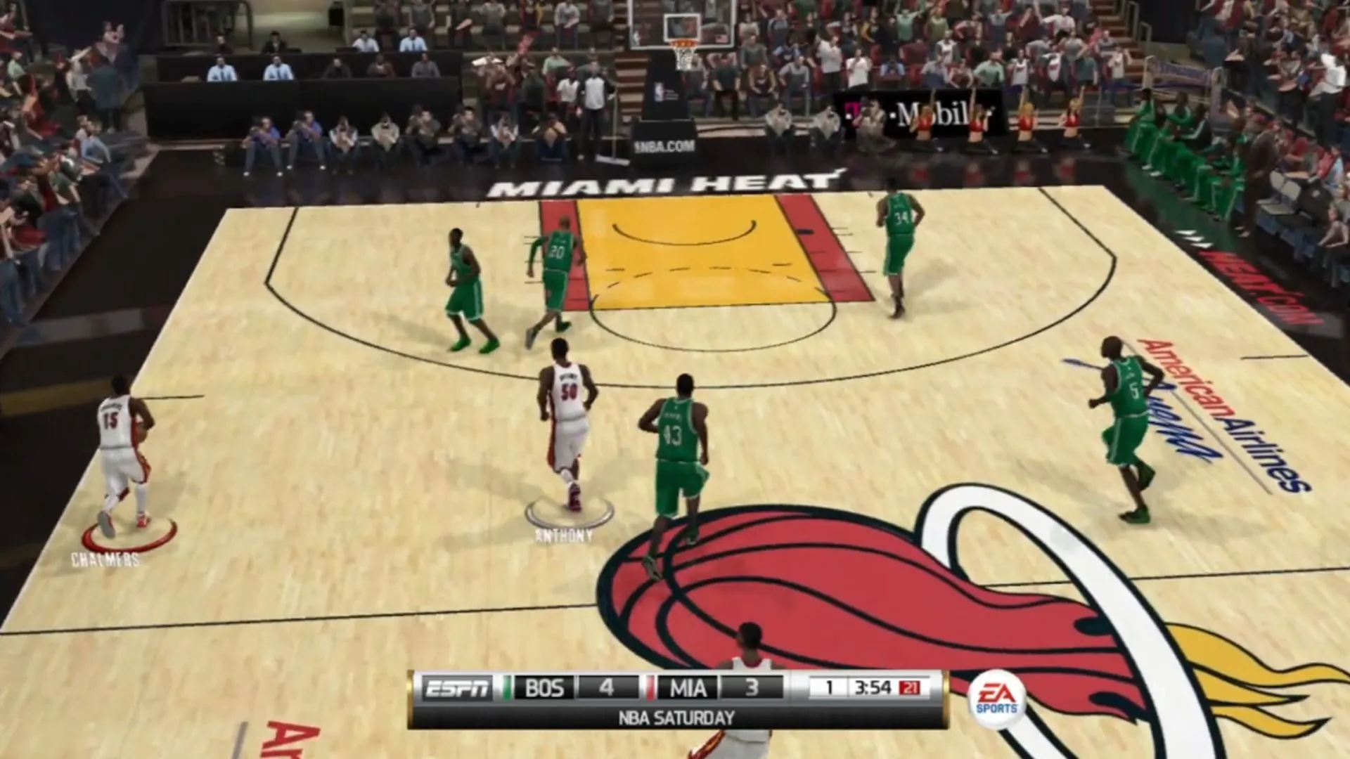 Ảnh chụp màn hình gameplay của NBA Elite 11, tựa game bóng rổ PS3 bị hủy nhưng cực hiếm