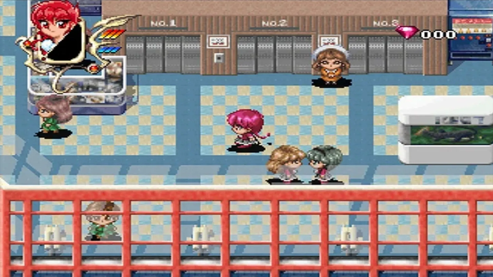 Ảnh chụp màn hình gameplay game nhập vai Magic Knight Rayearth trên Sega Saturn