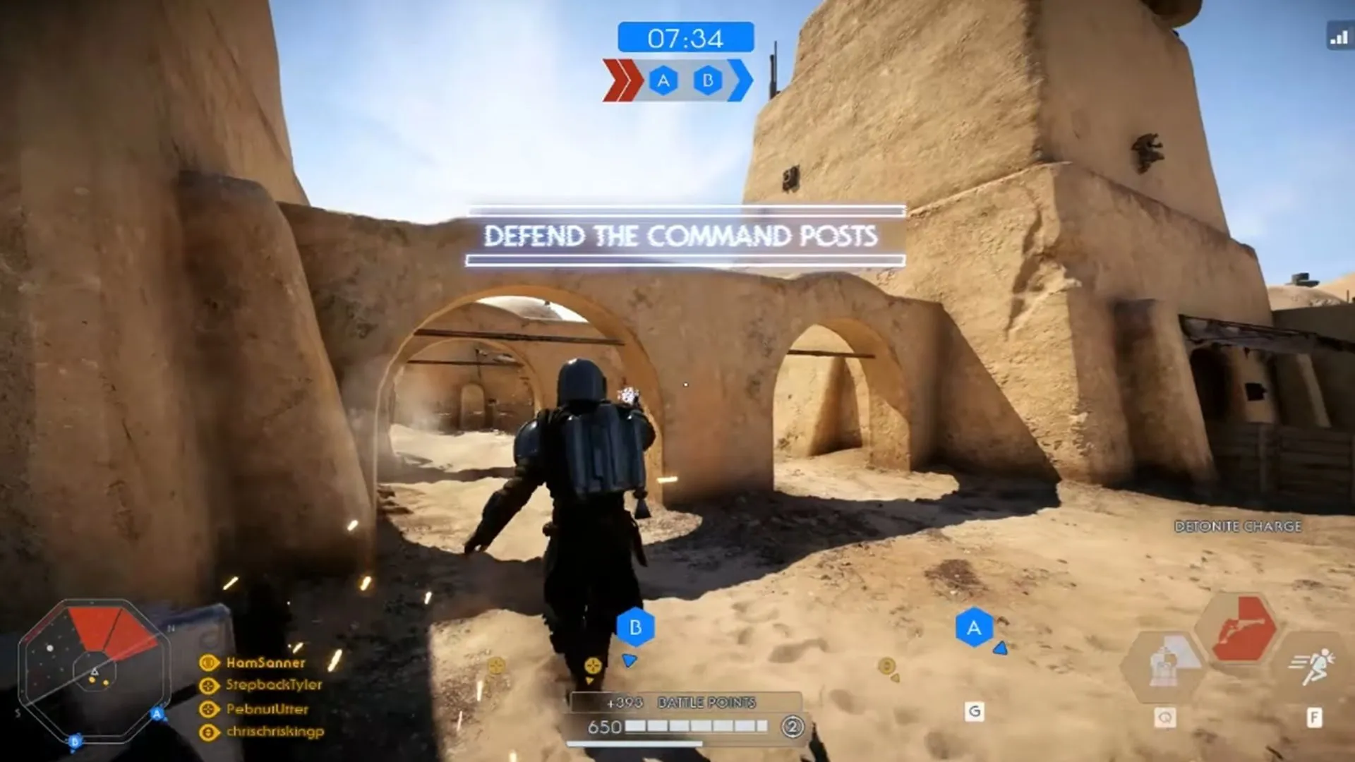 Ảnh chụp màn hình gameplay Star Wars Battlefront 2 với mod nhân vật The Mandalorian, minh chứng sức mạnh cộng đồng mod