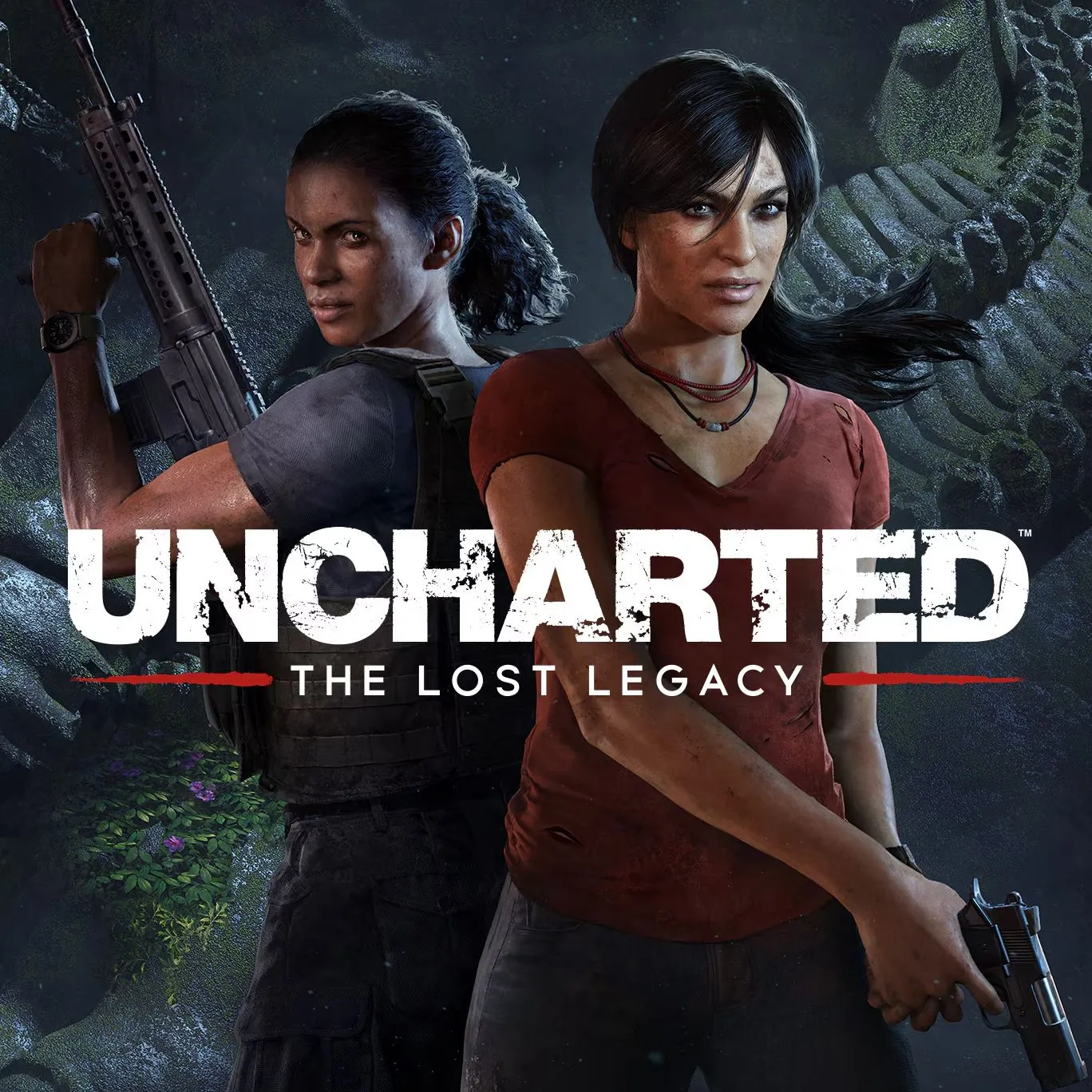 Ảnh sản phẩm của Uncharted: The Lost Legacy, game phiêu lưu hành động tập trung vào Chloe Frazer và Nadine Ross, từng là DLC