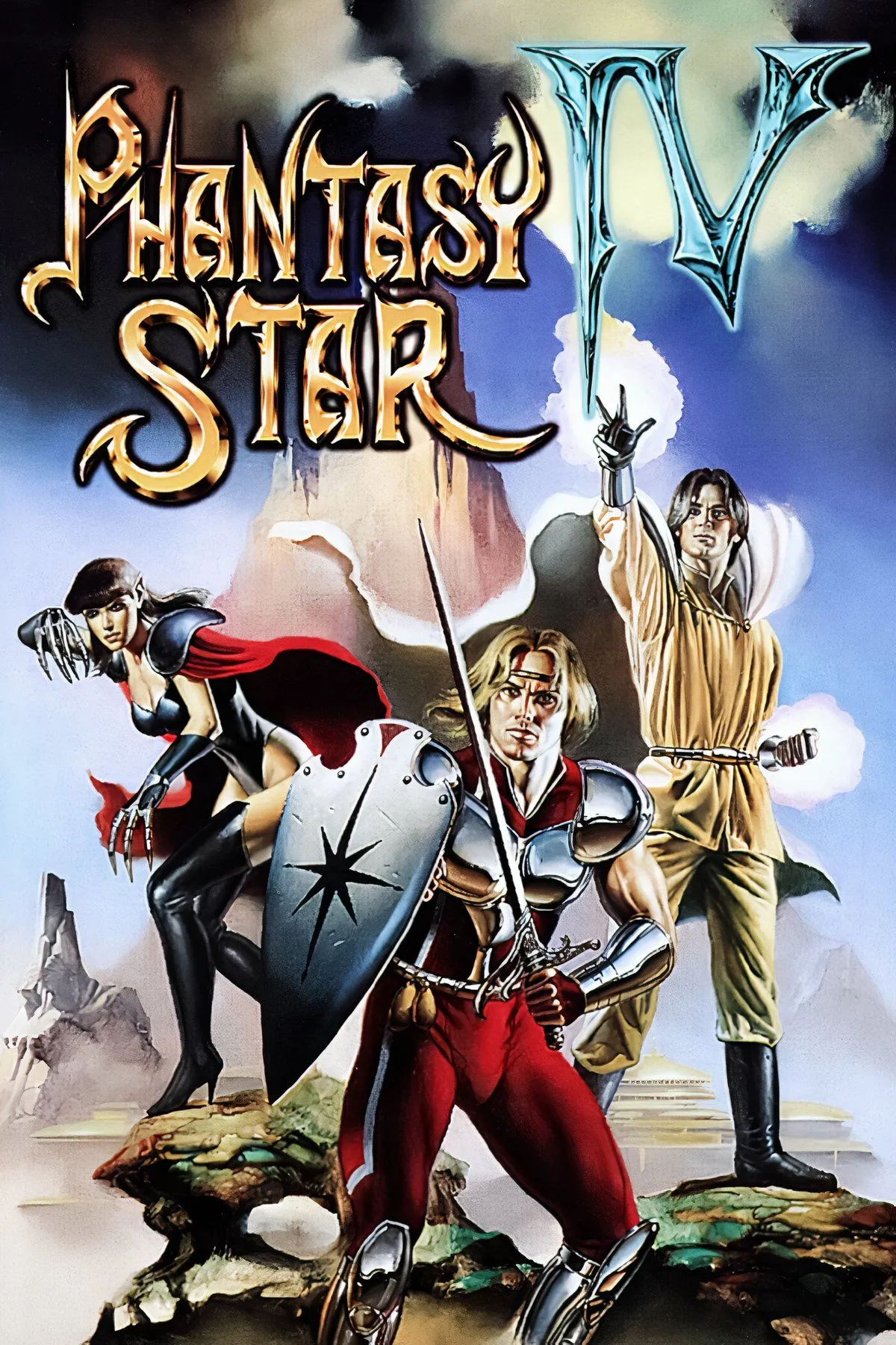 Ảnh tổng hợp từ game JRPG kinh điển Phantasy Star IV trên Sega Genesis