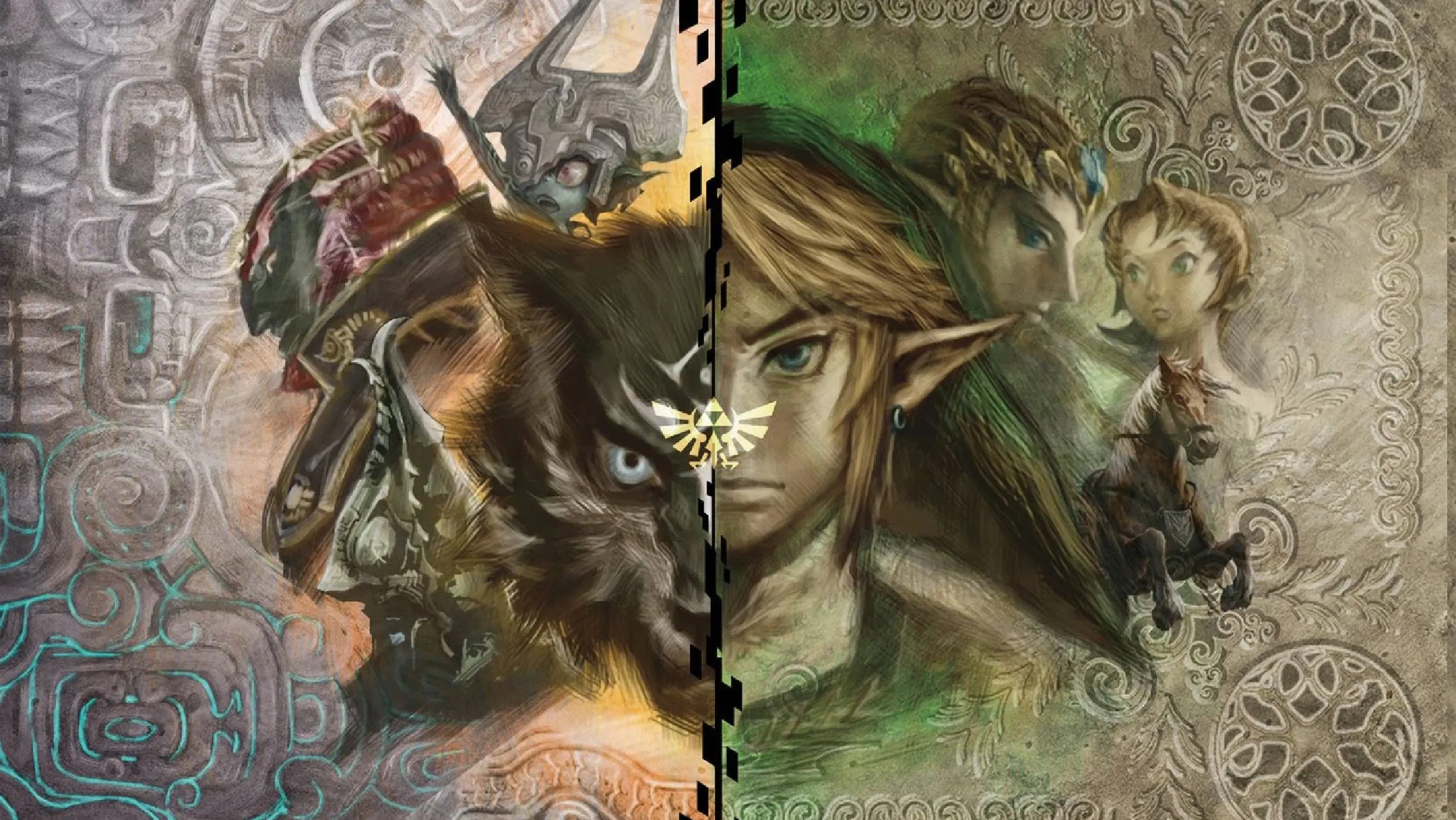 Artwork chính thức của Link và dàn nhân vật trong The Legend of Zelda: Twilight Princess