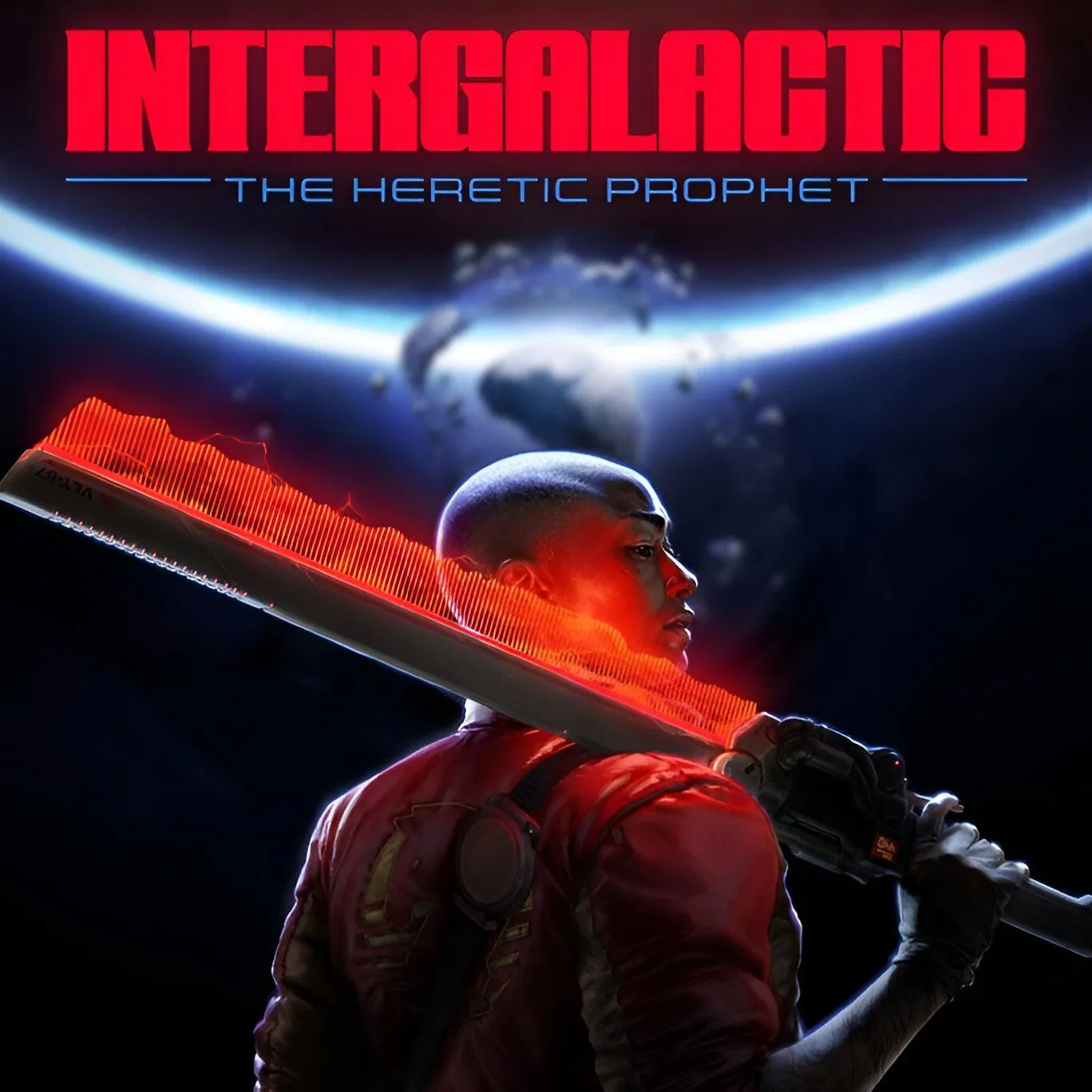 Artwork quảng bá cho game khoa học viễn tưởng Intergalactic: The Heretic Prophet.