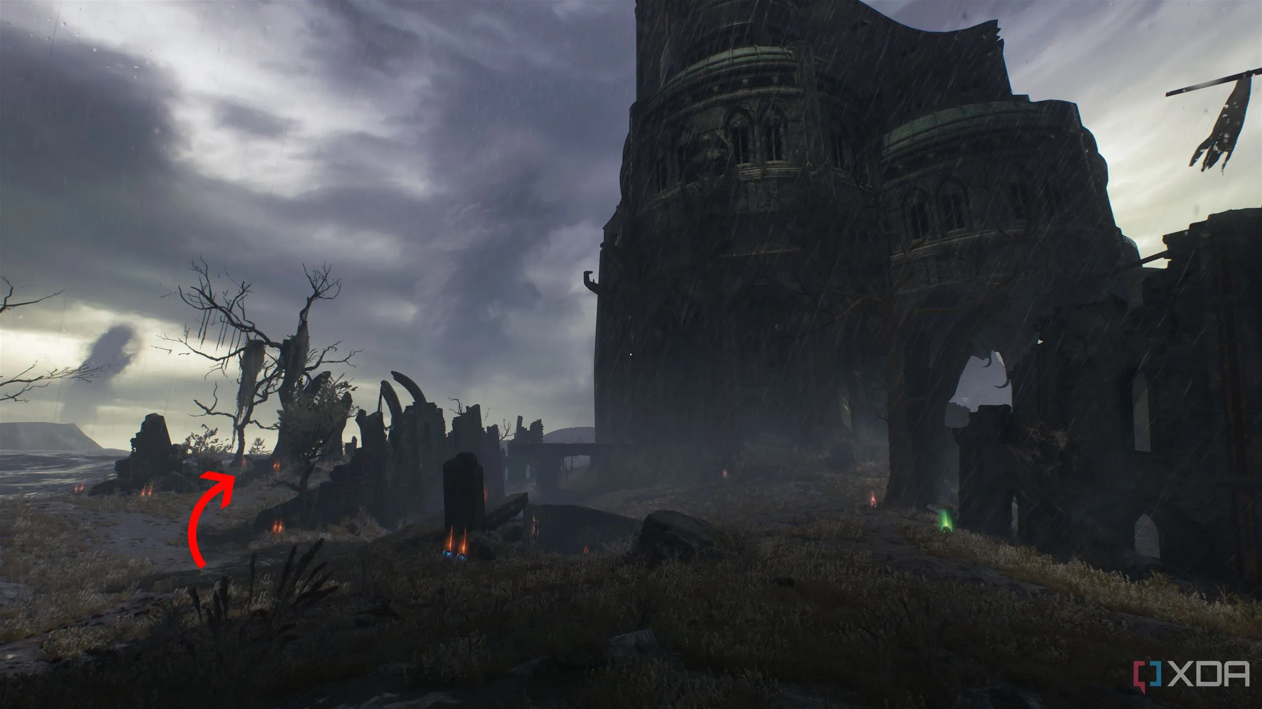 Bản đồ vị trí khu vực bí mật đầu tiên trong Chương 14 của Doom: The Dark Ages
