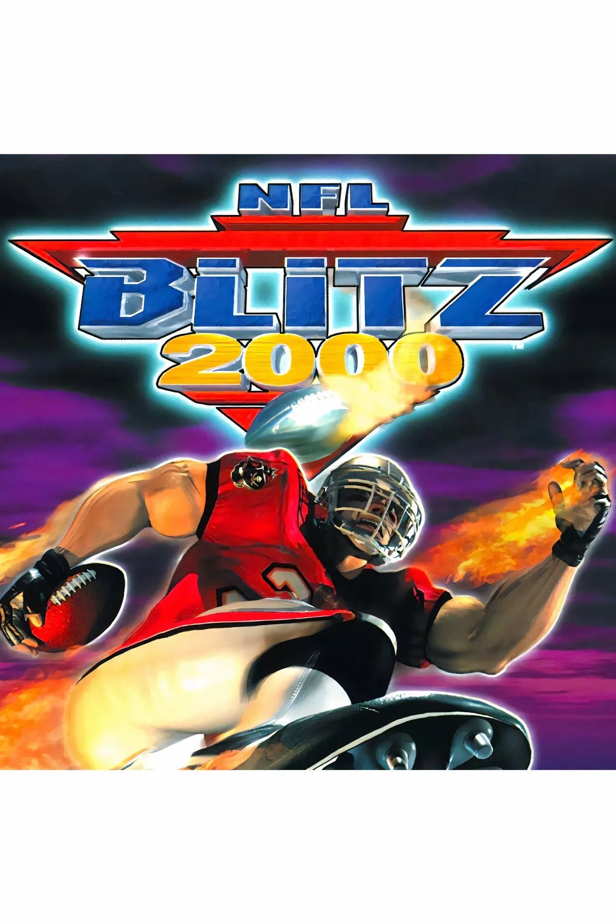 Bìa đĩa game NFL Blitz 2000 phiên bản Greatest Hits trên PlayStation 1