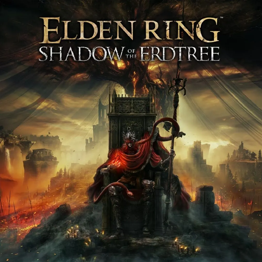 Bìa DLC Elden Ring: Shadow of the Erdtree với hình ảnh Miquella