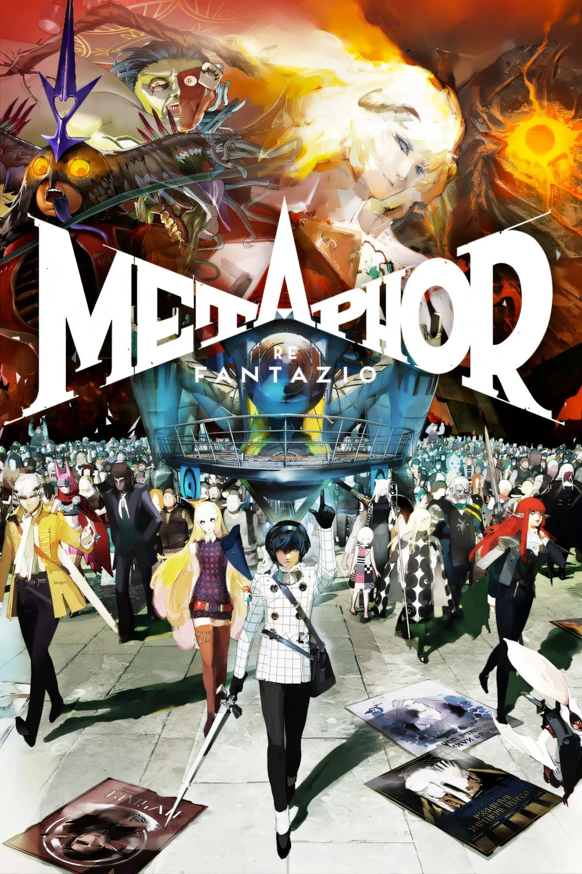 Bìa game Metaphor ReFantazio thể hiện phong cách nghệ thuật độc đáo của tựa RPG theo lượt này