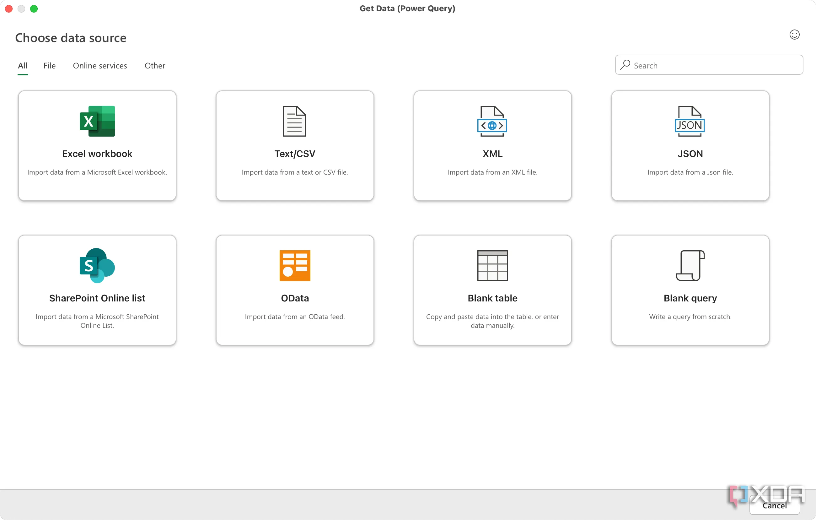 Biểu đồ thể hiện khả năng của Excel Power Query trong việc nhập, biến đổi và làm sạch dữ liệu từ nhiều nguồn khác nhau, giúp phân tích hiệu quả hơn.