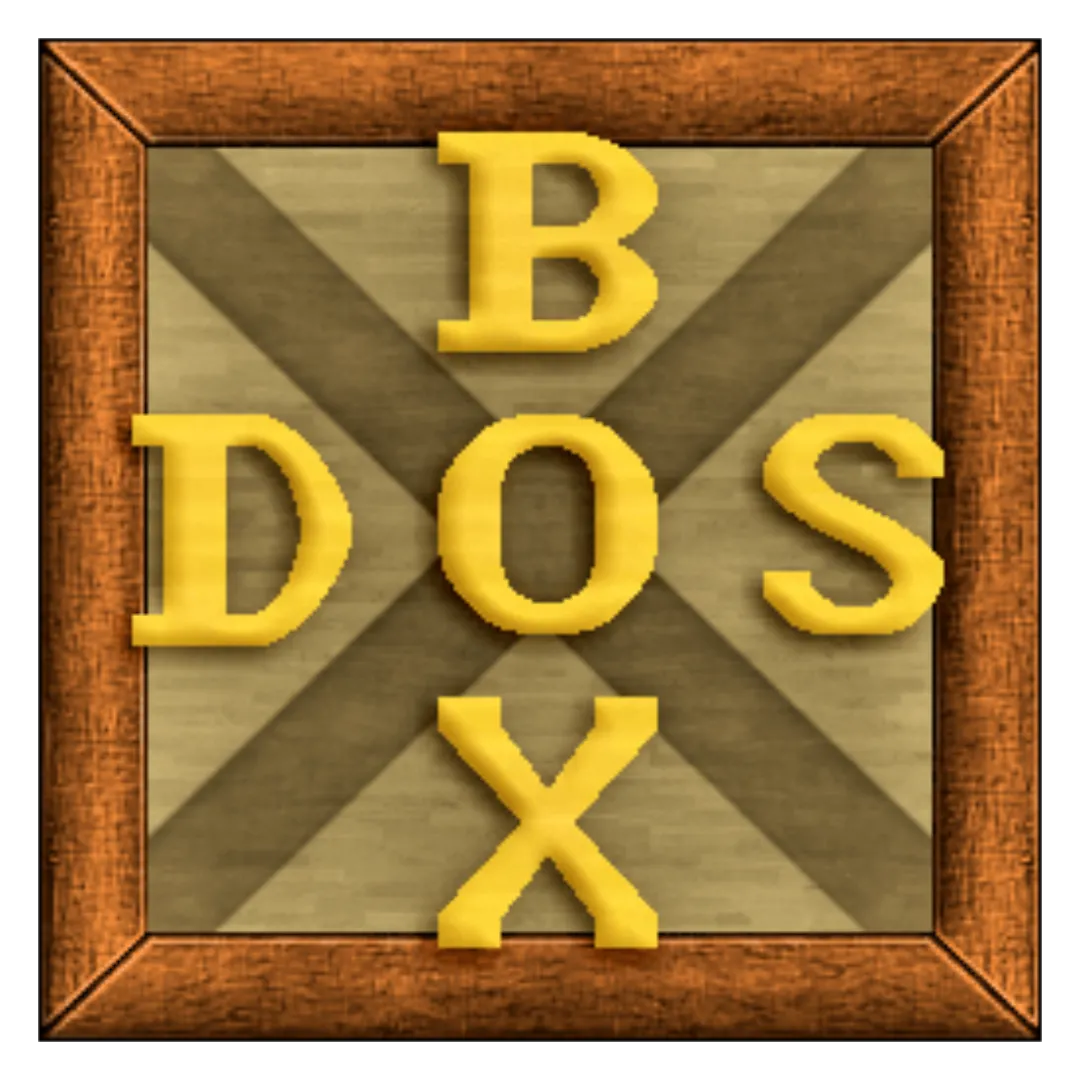 Biểu tượng DOSBox, công cụ giả lập chơi game DOS