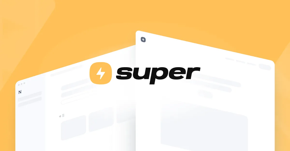 Biểu tượng Super.so, công cụ biến Notion thành website