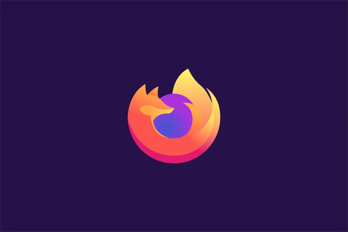 Biểu tượng trình duyệt Mozilla Firefox trên nền tối
