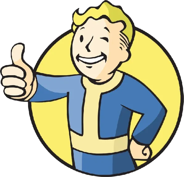 Biểu tượng Vault Boy của series game Fallout, đại diện cho bản Fallout 4 Game of the Year Edition