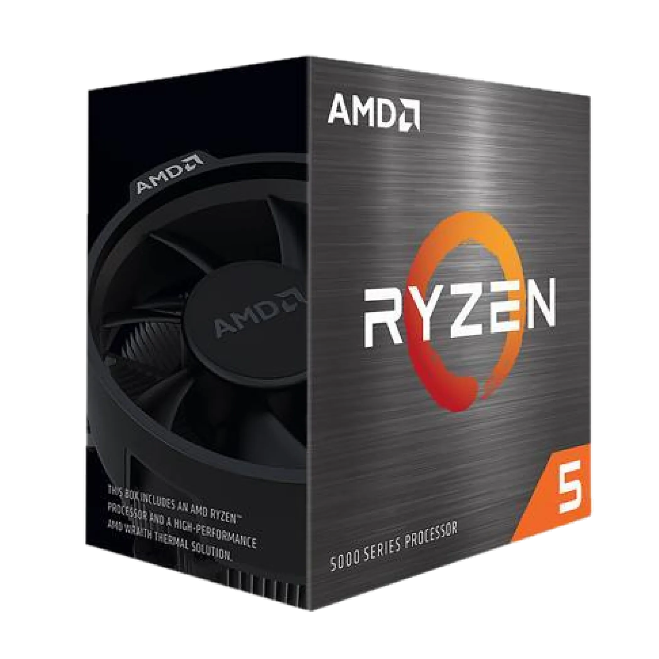 Bộ vi xử lý AMD Ryzen 5 5500 với tản nhiệt stock, lựa chọn lý tưởng cho PC gaming ngân sách