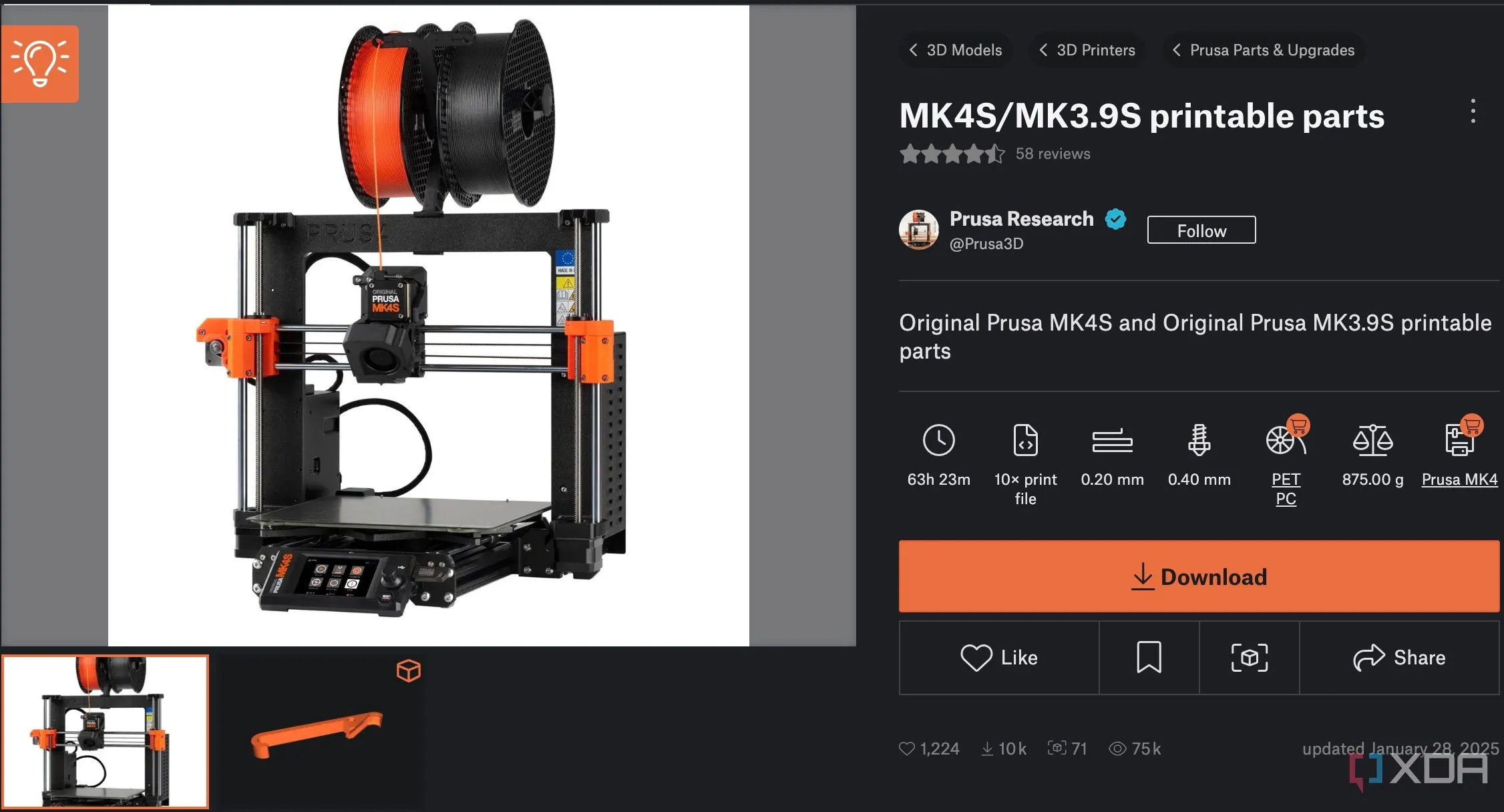 Các bộ phận của máy in 3D có thể tự in để thay thế hoặc nâng cấp