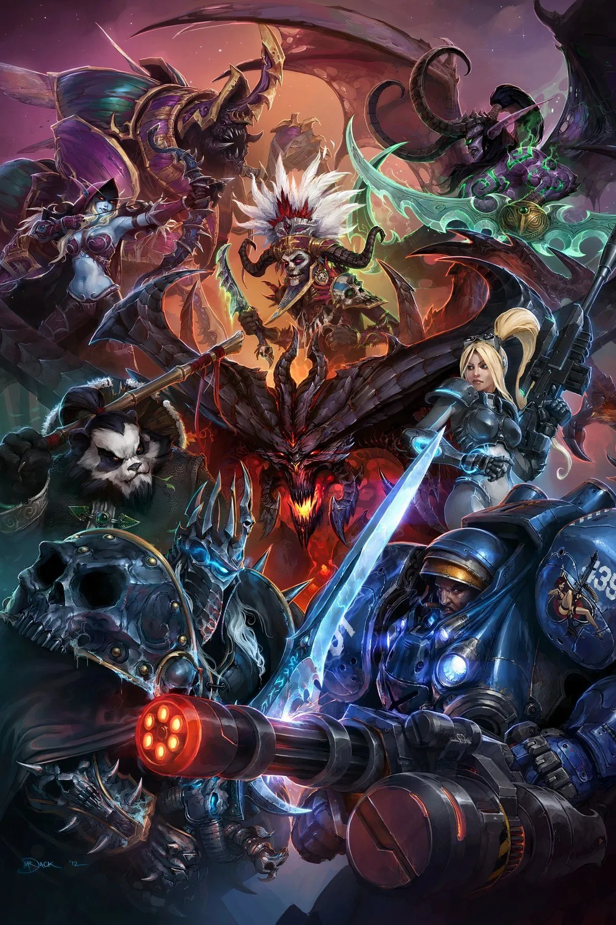 Các nhân vật Heroes of the Storm từ các vũ trụ Blizzard, game MOBA độc đáo từ mod Starcraft II